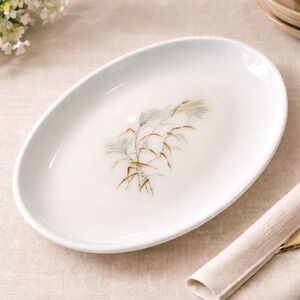 Pyrex Family Flair Seagrass Platter Vintage Grass Sea Isle RARE